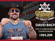 David Bach - Campeão Evento #30 - WSOP 2017