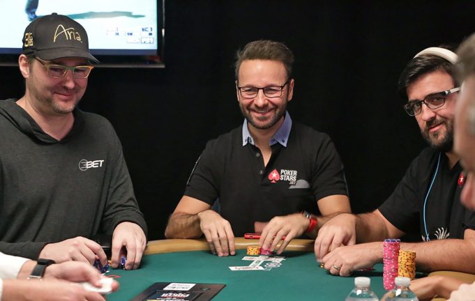 Phil Hellmuth, Daniel Negreanu e André Akkari - WSOP 2017