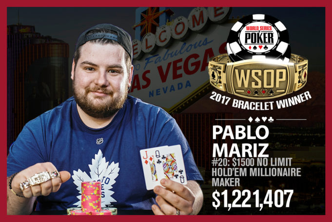 Pablo Mariz - Campeão Evento #20 - WSOP 2017