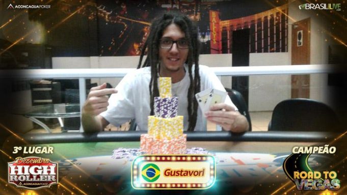 Gustavo Louro - campeão Road to Vegas