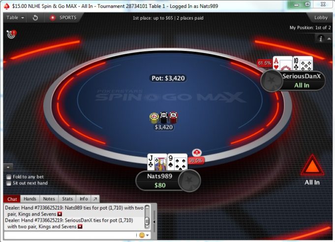 Spin & Go Max - PokerStars