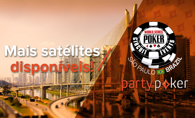 Satélites do partypoker para a WSOP Brasil