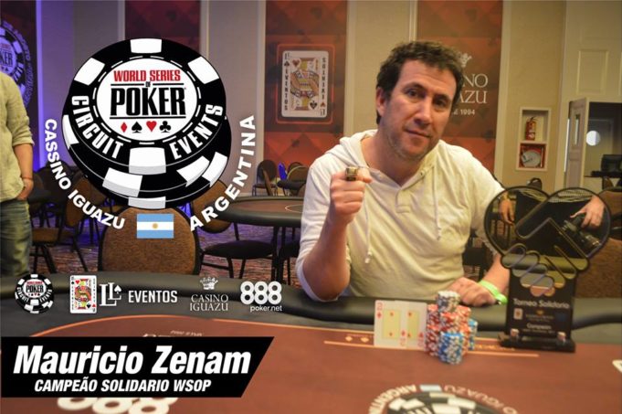 Mauricio Zenam - Campeão Torneio Solidário - WSOP Argentina