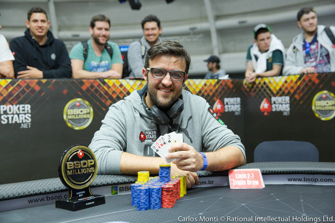 André Akkari campeão do 8-Game do BSOP Millions