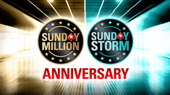 Sunday Million e Sunday Storm especial de aniversário