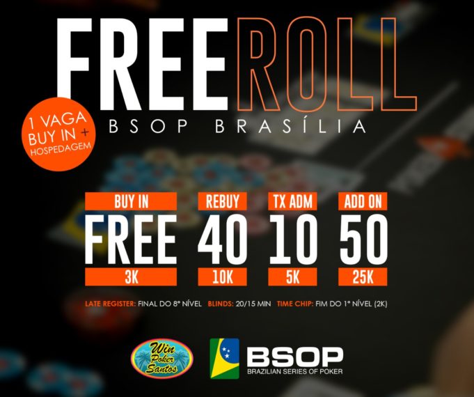 Win Poker Santos - Freeroll pacote BSOP Brasília