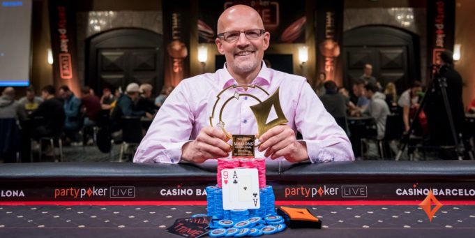 Andreas Eiler - Campeão do Super High Roller de € 25.000 - partypoker Millions Grand Final Barcelona