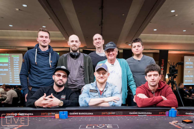 Mesa Final - Super High Roller de € 100.000 - partypoker Millions Grand Final Barcelona