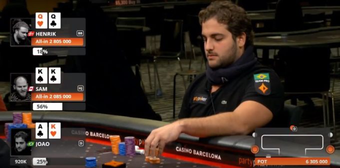 All in triplo João Simão - partypoker Millions Grand Final Barcelona