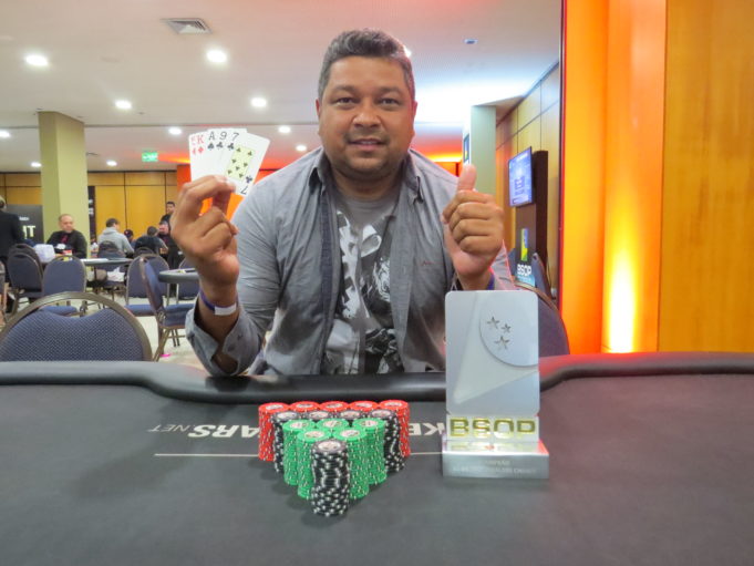 Agileudo Fernandes campeão do Omaha Dealers Choice do BSOP Natal