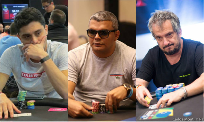 Thiago Saboya, Wilder Brito e Rogério Pereira no BSOP Natal