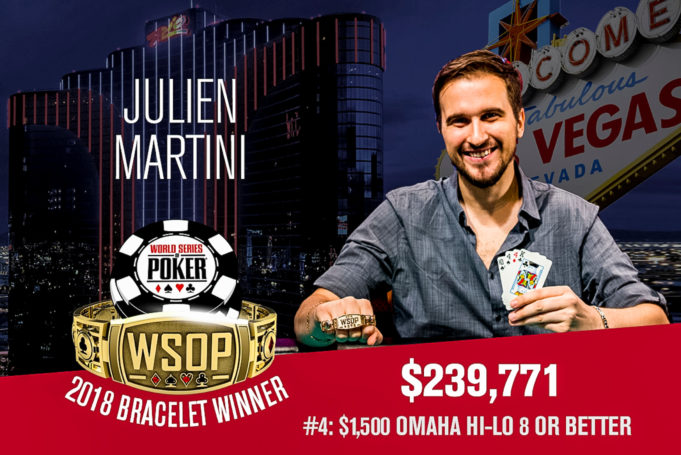 Julien Martini - Campeão Evento #4 - WSOP 2018