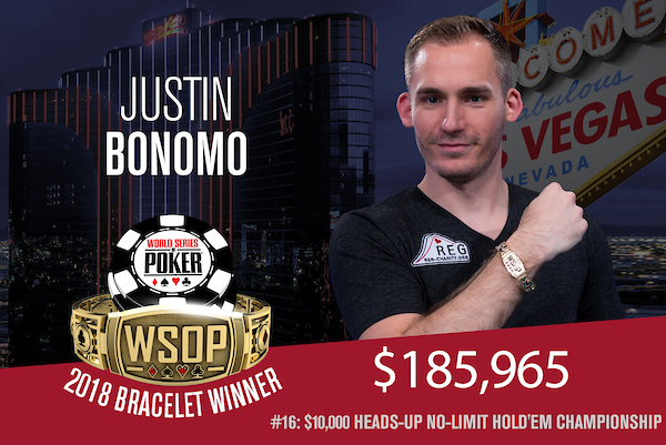 Justin Bonomo - Campeão Evento 16 - WSOP 2018