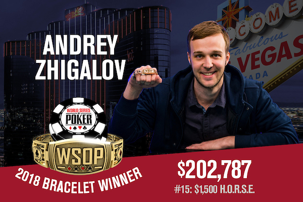 Andrey Zhigalov campeão do Evento #15 da WSOP