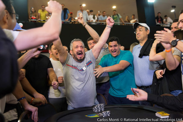 Rogério Pereira, ganhador do torneio all in ou fold do BSOP Natal