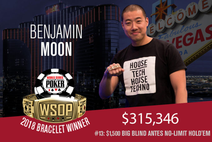 Benjamin Moon campeão do Evento #13 da WSOP