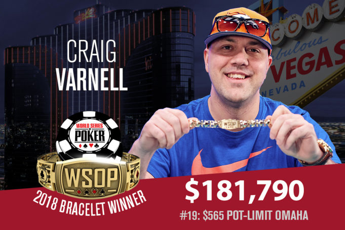 Craig Varnell campeão do Evento #19 da WSOP