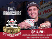 David Brookshire campeão do Evento #46 da WSOP