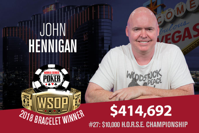 John Hennigan campeão do Evento #27 da WSOP