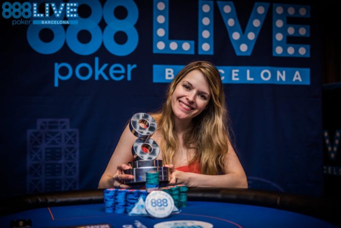 Maria Lampropulos campeã do High Roller do 888poker Live Barcelona