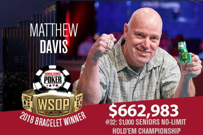 Matthew Davis campeão do Evento Seniors da WSOP