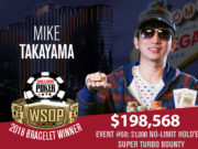 Mike Takayama campeão do Evento #59 da WSOP