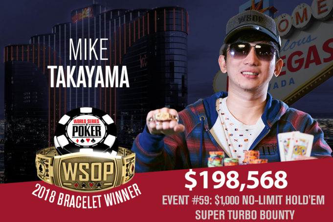 Mike Takayama campeão do Evento #59 da WSOP