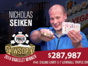 Nicholas Seiken campeão do Evento #44 da WSOP