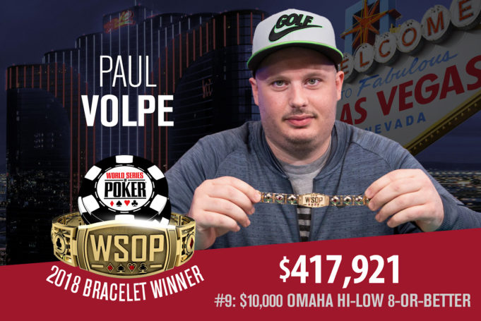 Paul Volpe campeão do Evento #9 da WSOP