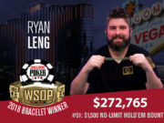 Ryan Leng campeão do Evento #51 da WSOP