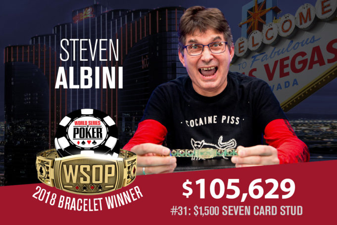 Steven Albini campeão do Evento #31 da WSOP