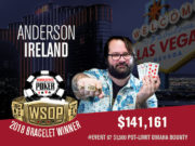 Anderson Ireland campeão do Evento #67 da WSOP