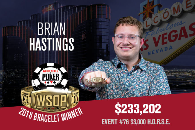 Brian Hastings campeão do Evento #76 da WSOP