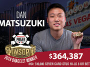 Dan Matsuzuki campeão do Seven Card Stud Championship da WSOP