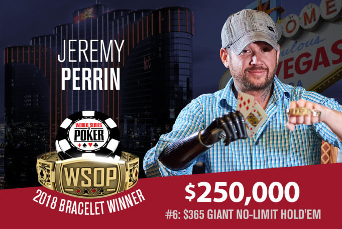 Jeremy Perrin campeão do Evento Giant da WSOP