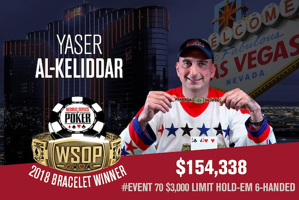 Yaser Al-Keliddar campeão do Evento #70 da WSOP