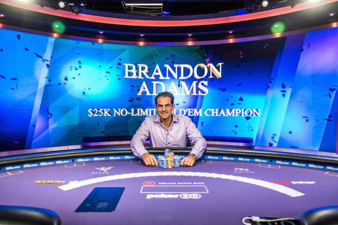 Brandon Adams campeão do Evento #2 do PokerMasters (Foto: PokerCentral)