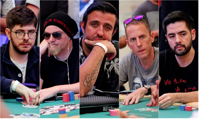 Thiago Crema, Rafael Caiaffa, André Akkari, Andres Korn e Thiago Decano - WSOP Brazil Rio