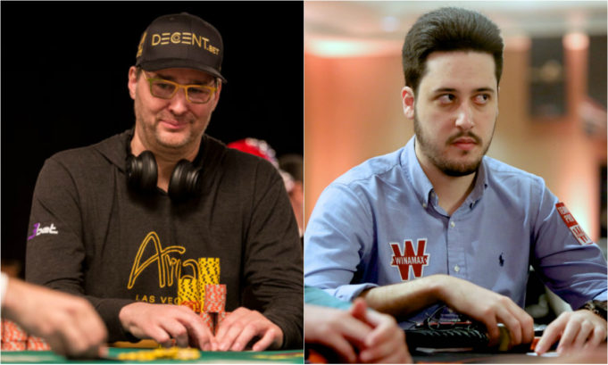 Phil Hellmuth e Adrian Mateos