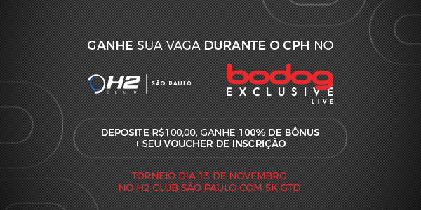 Promoção H2 Club Bodog