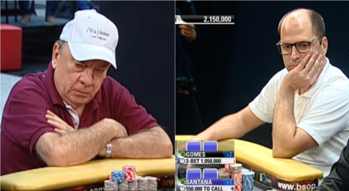 Ciro Gomes e Ricardo Santana no BSOP Millions 2015