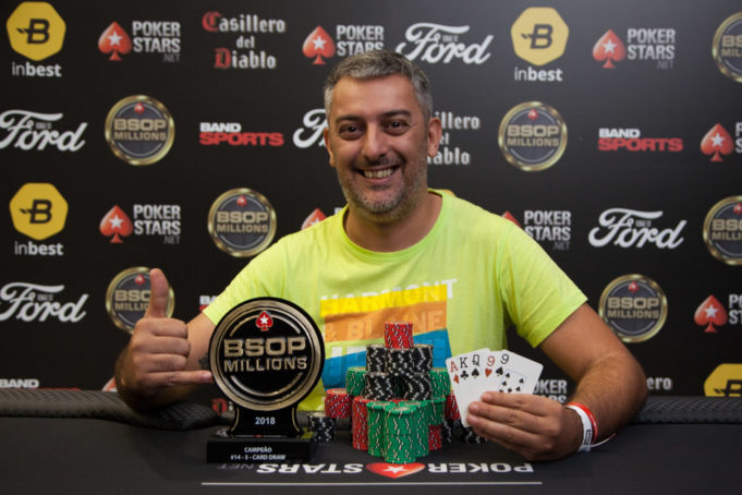 Marco Bertolino campeão do 5-Card Draw do BSOP Millions