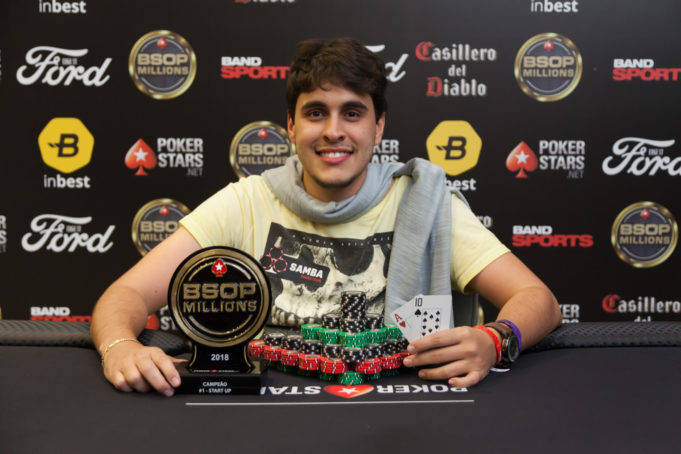 Guilherme Carmo campeão do Start-Up do BSOP Millions