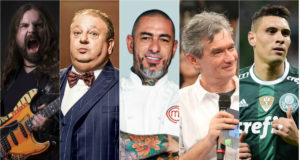 Andreas Kisser, Erick Jacquin, Henrique Fogaça, Serginho Groisman e Moisés Lima