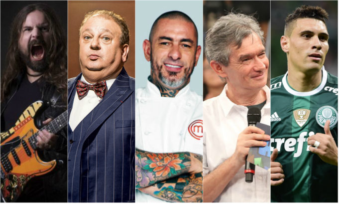 Andreas Kisser, Erick Jacquin, Henrique Fogaça, Serginho Groisman e Moisés Lima