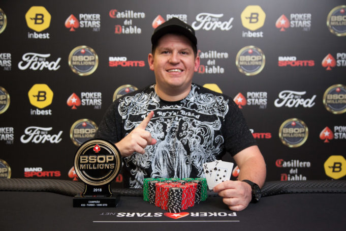 Alan Poletto campeão do 100K Só Mesa Final Premia do BSOP Millions