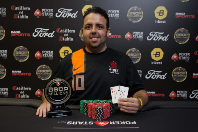 Guilherme Franco campeão do Turbo Mega Deep do BSOP Millions