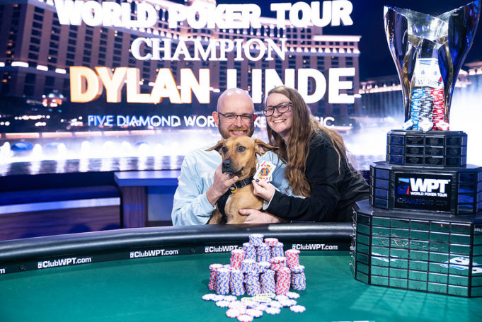 Dylan Linde, Alyssa e River - Campeão WPT Five Diamond