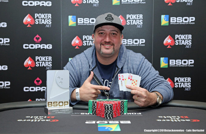 Saul Steil campeão do Turbo Pot-Limit Omaha KO do BSOP São Paulo