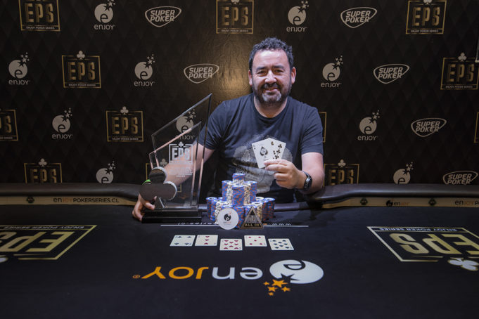 Leonel Otazo campeão do Main Event do Enjoy Poker Series Coquimbo